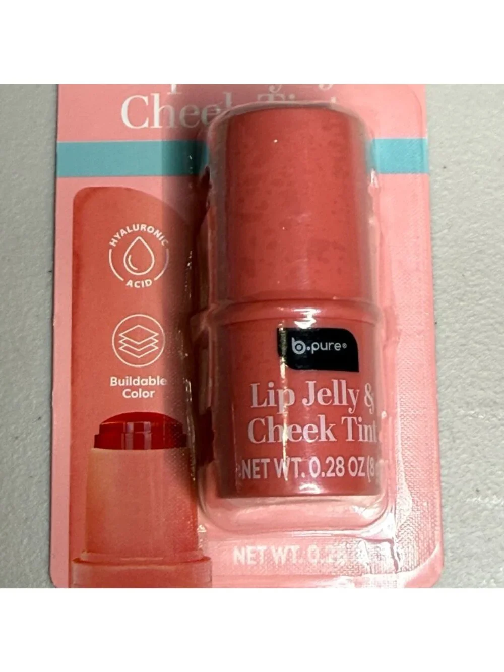 b.pure Lip Jelly & Cheek Tint Coral